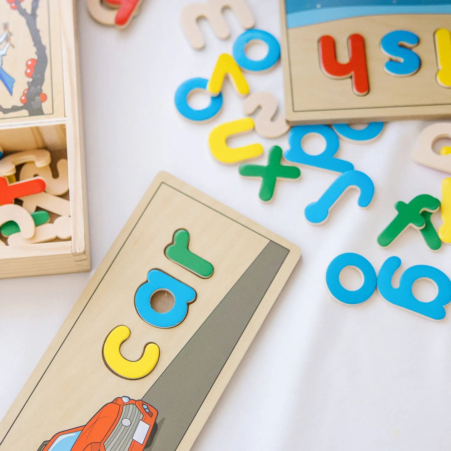Melissa & Doug See & Spell Lernpuzzle Holz Wörter Englisch