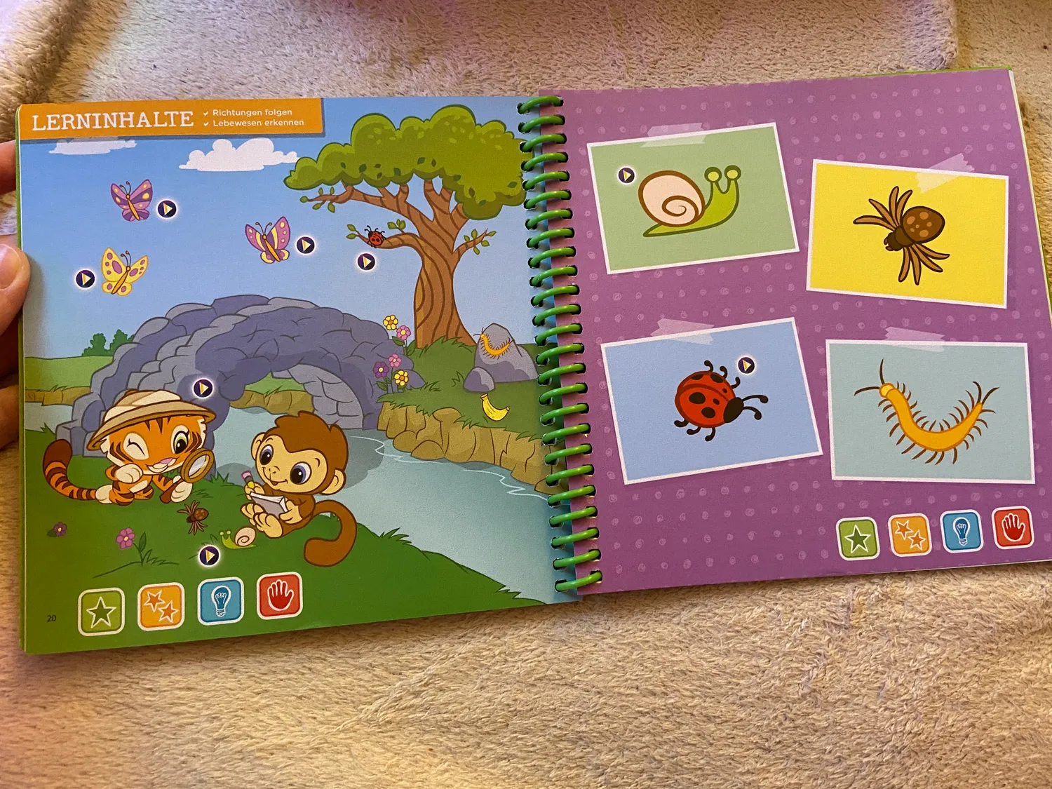 VTech MagiBook Lernstufe 1 Tagesabläufe Lernbuch