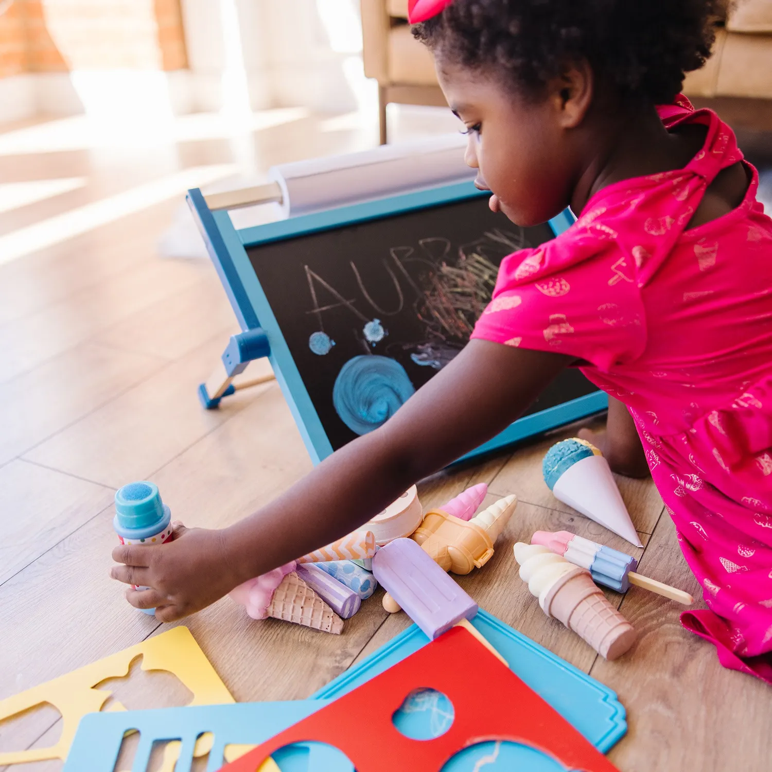 Melissa & Doug Eis Kreide Set 33 Teile für Straße