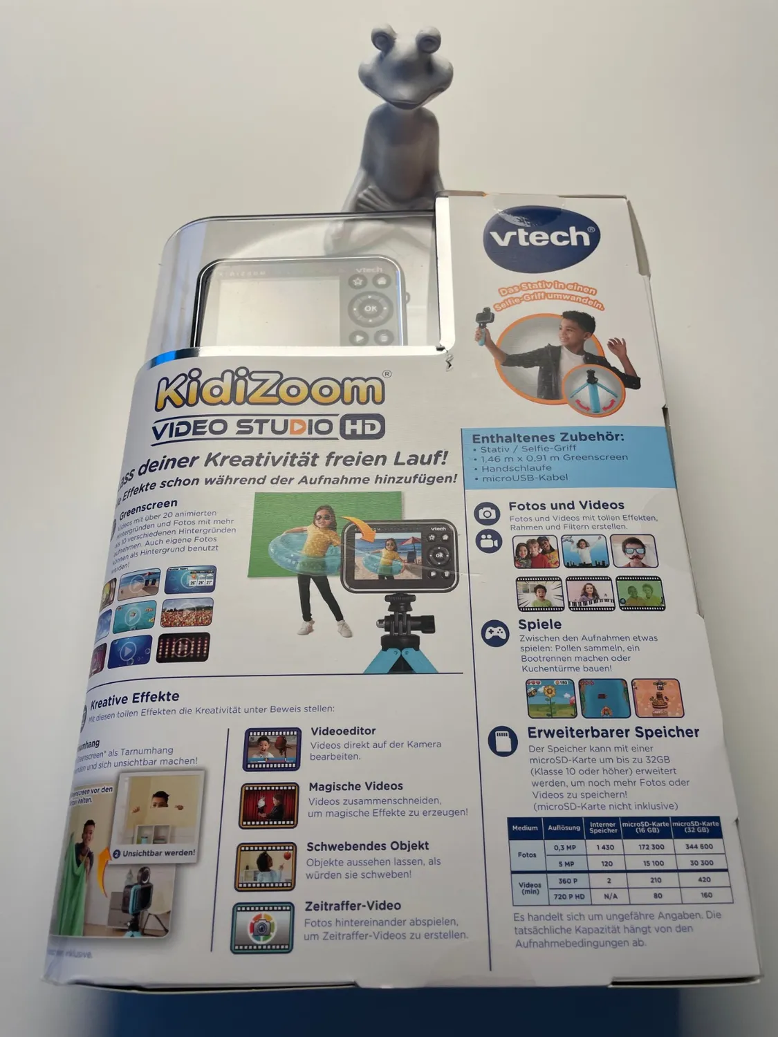 VTech Kidizoom Video Studio HD Kinderkamera blau mit Greenscreen