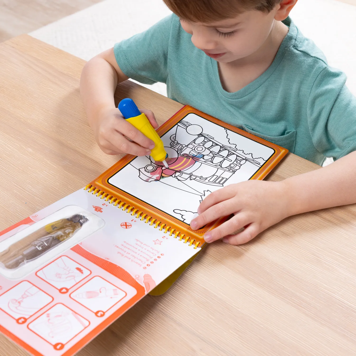 Melissa & Doug Water WOW Tiere Fahrzeuge Malbuch 2er-Set