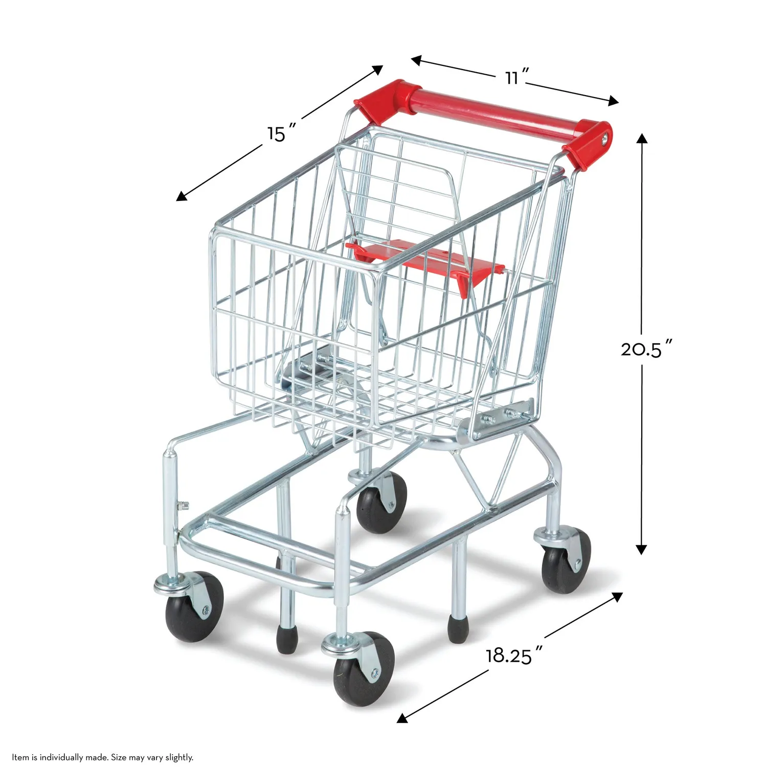 Melissa & Doug Metal Grocery Shopping Cart Einkaufswagen Metall