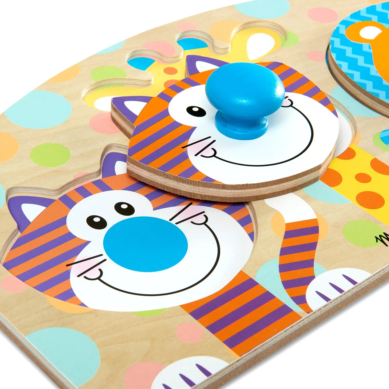 Melissa & Doug Safari Steckpuzzle Holz 3 Teile ab 1 Jahr