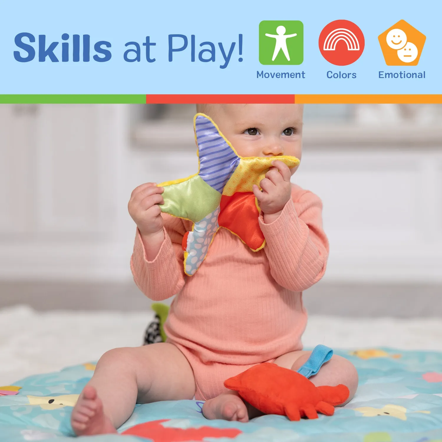 Melissa & Doug Ocean Easy-Fold Spielbogen Baby Ozean
