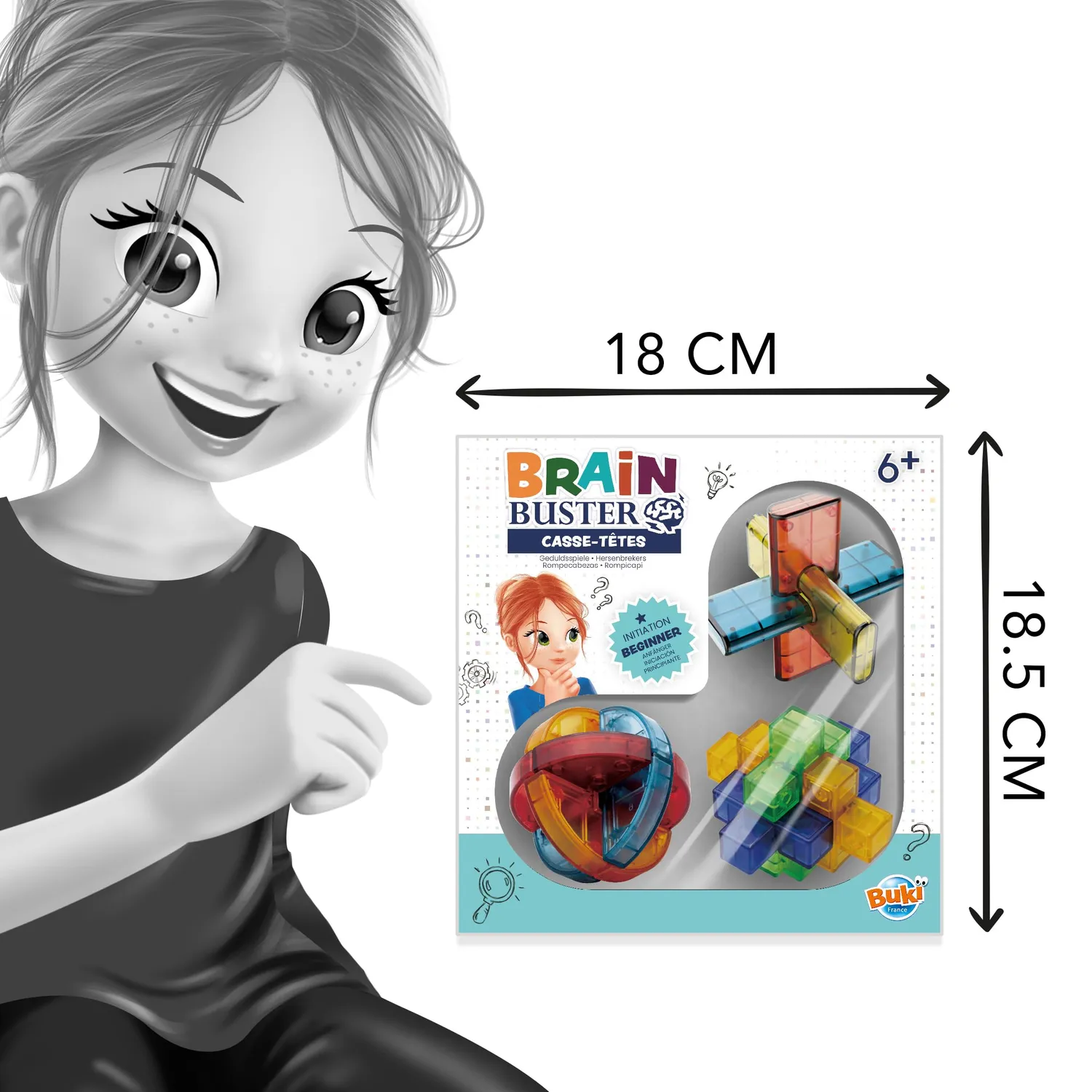 Buki 6206 Geduldsspiel Anfänger 3er-Set Metall
