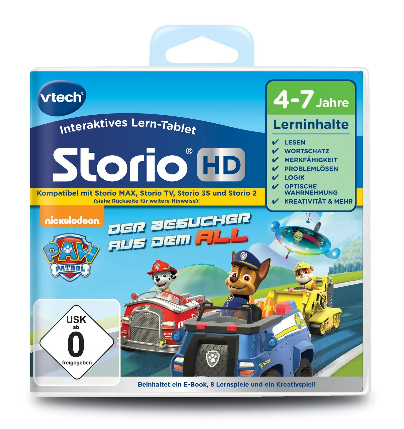 Vtech Storio MAX XL 2.0 Kindertablet 7 Zoll mit Paw Patrol Spiel