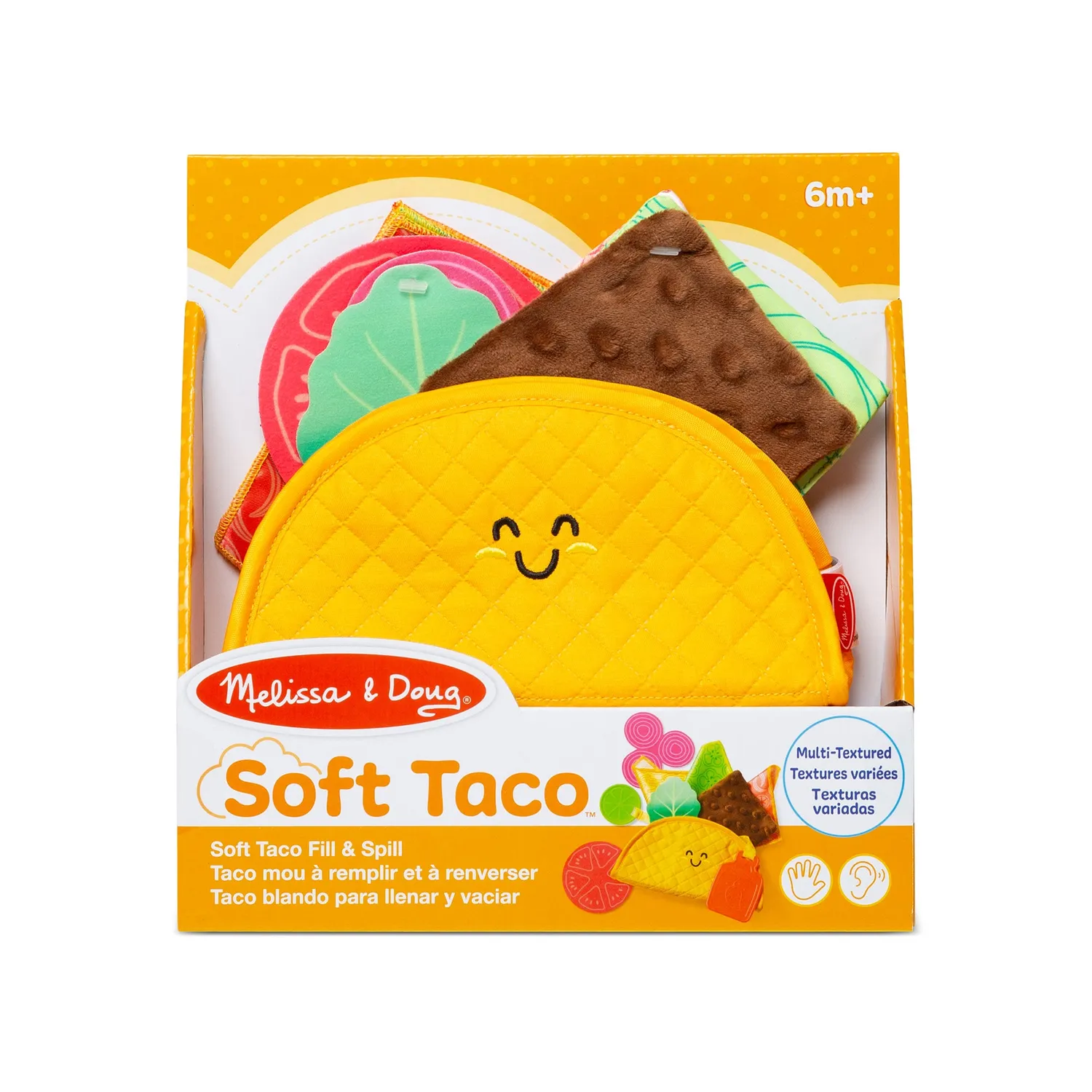 Melissa & Doug Soft Taco Fill & Spill Babyspielzeug Stoff