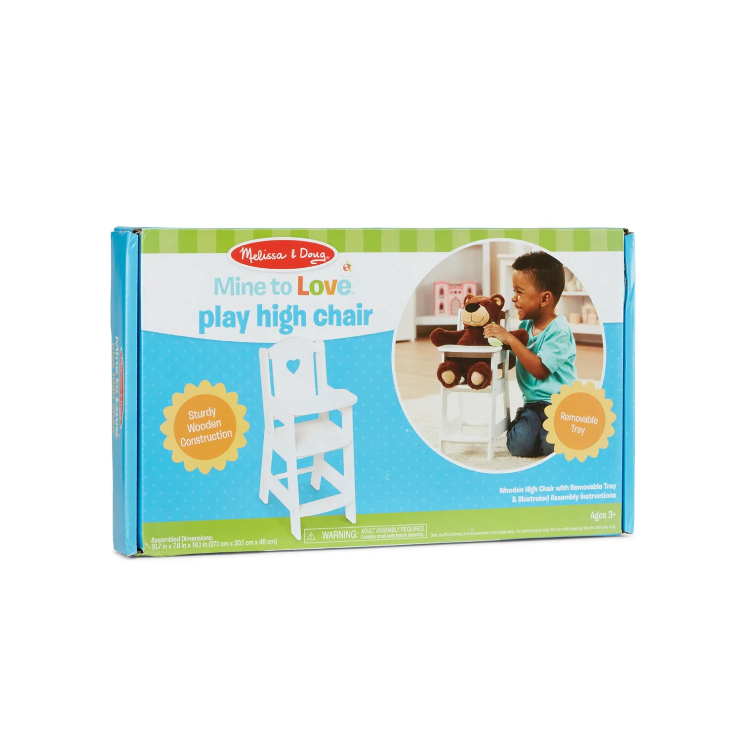 Melissa & Doug Mine to Love Hochstuhl Puppenhochstuhl Holz