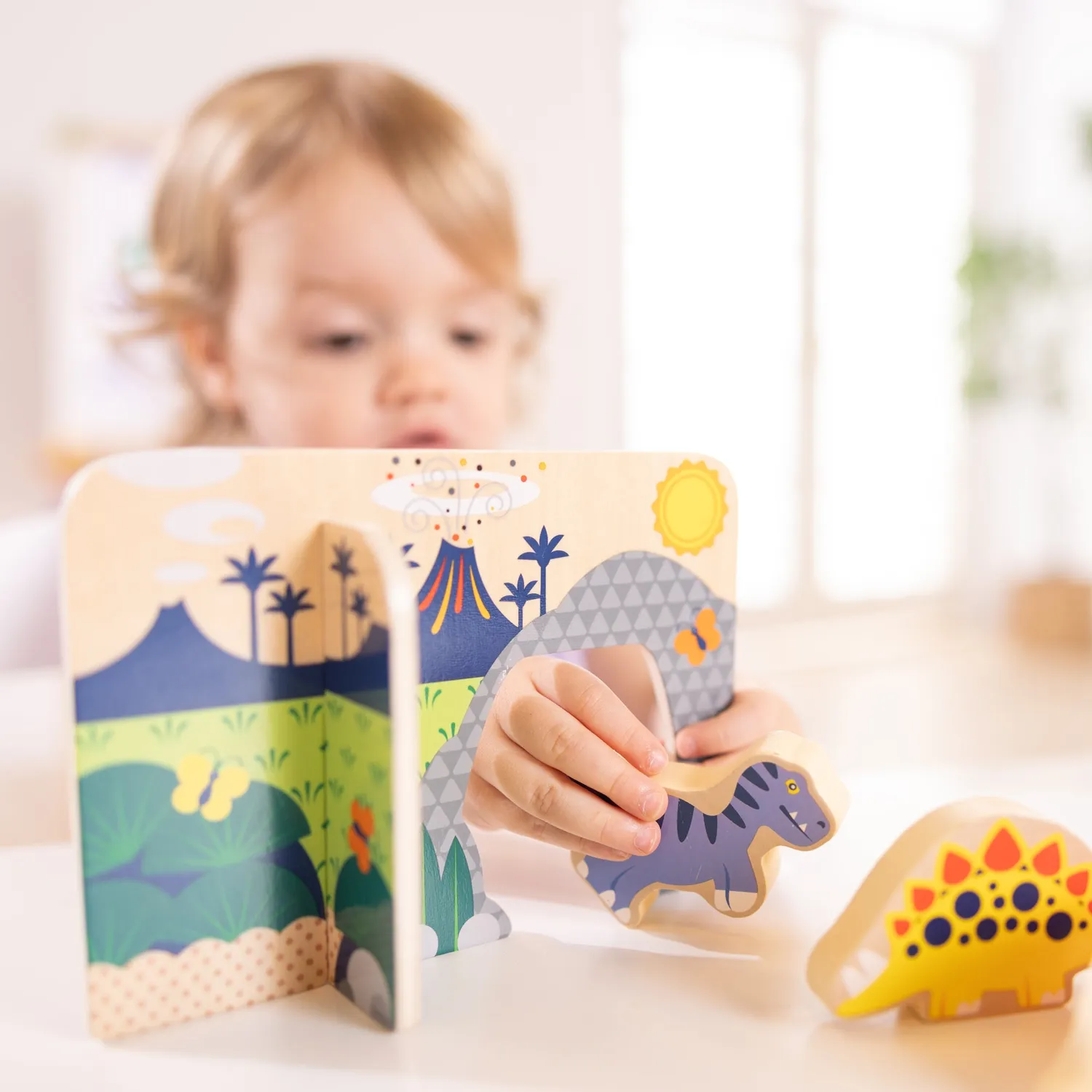 Melissa & Doug Wooden Dinosaurs Spielset Holz 3 Dinos
