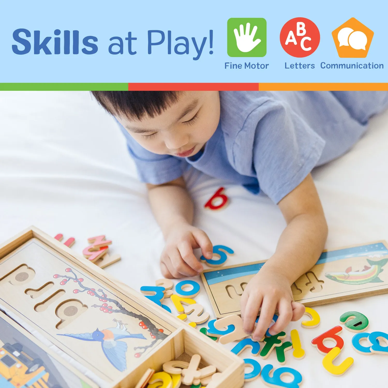 Melissa & Doug Early Learning Puzzle Bundle Lernpuzzle Holz 3er