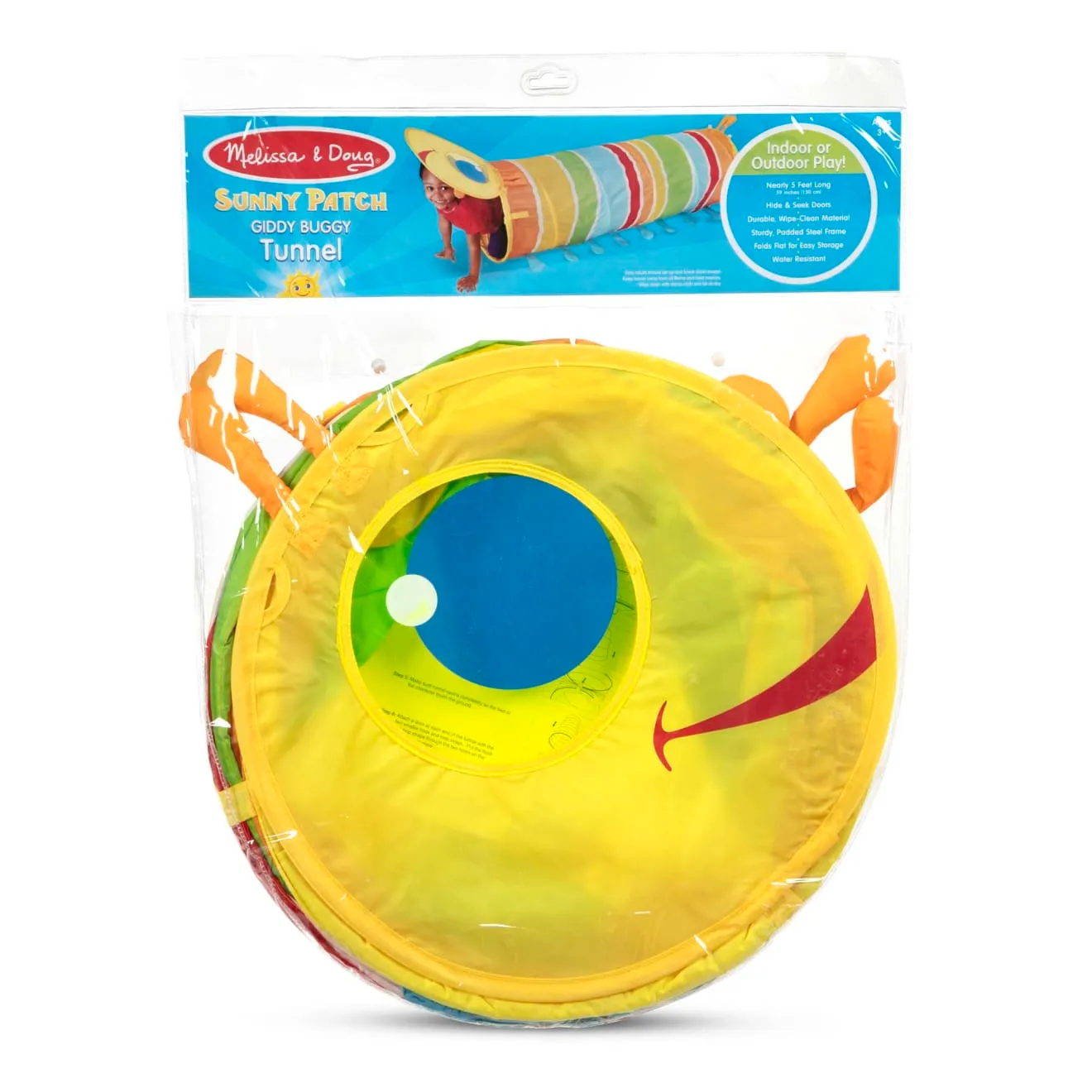 Melissa & Doug Giddy Buggy Krabbeltunnel 150 cm bunt