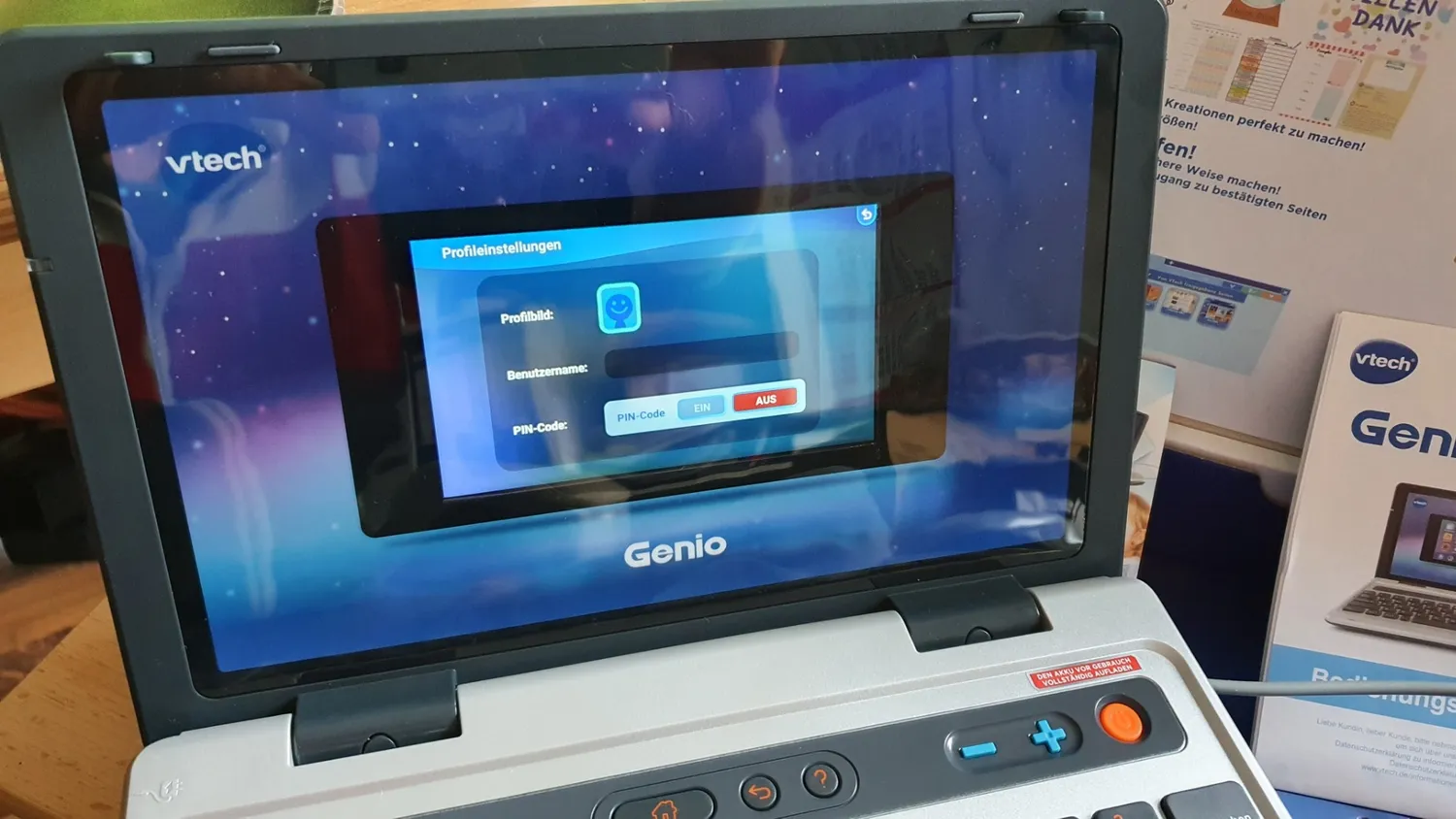 VTech Genio Lerncomputer Beere Kinderlaptop 40 Spiele