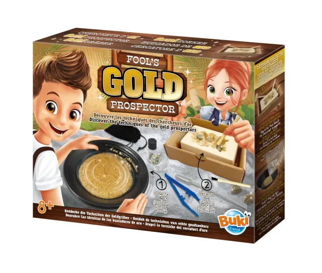 Buki 443 Goldgräber Experimentierkasten mit Pyrit-Nuggets