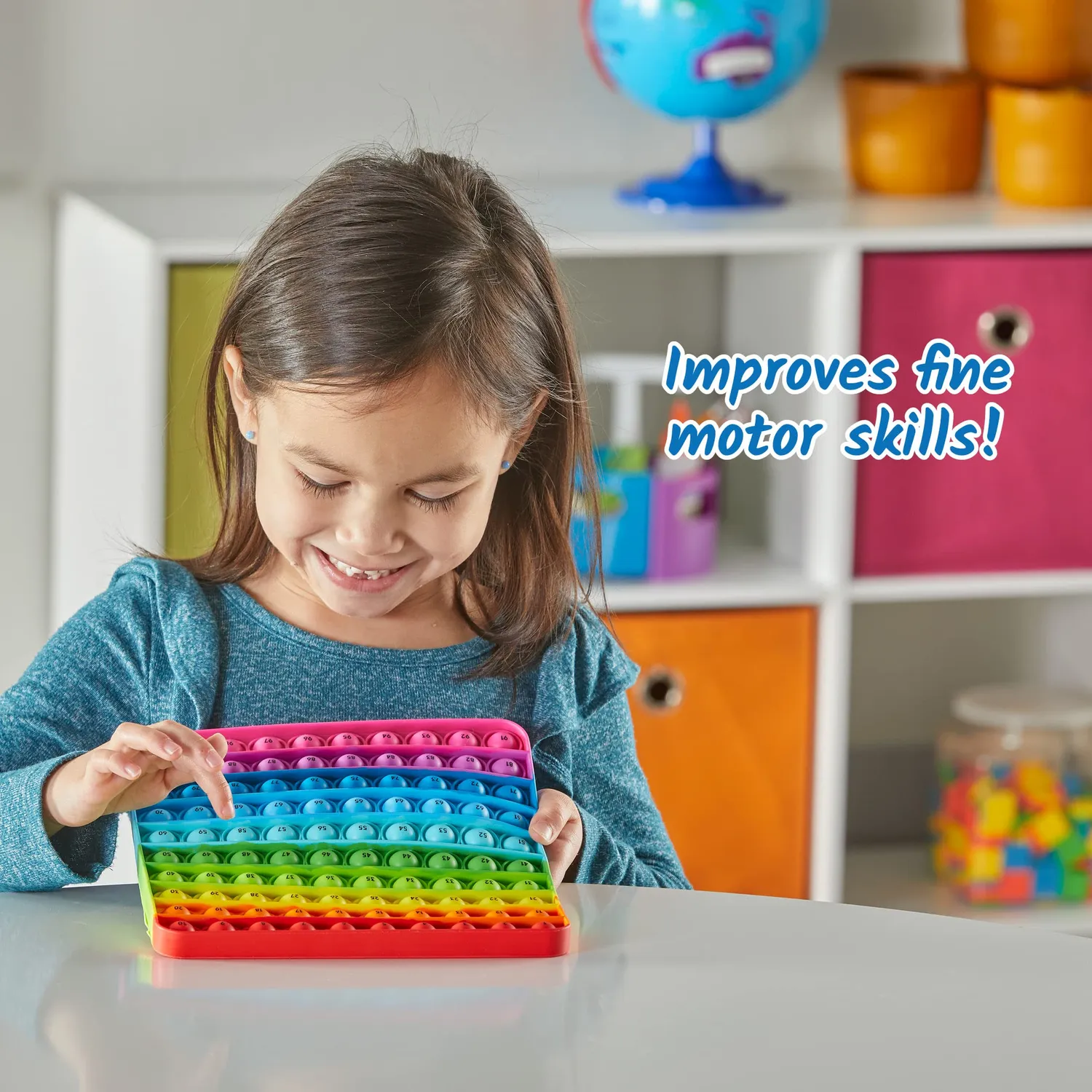 Learning Resources Poppit Hunderter Zahlenbrett Sensorikspielzeug 1-100