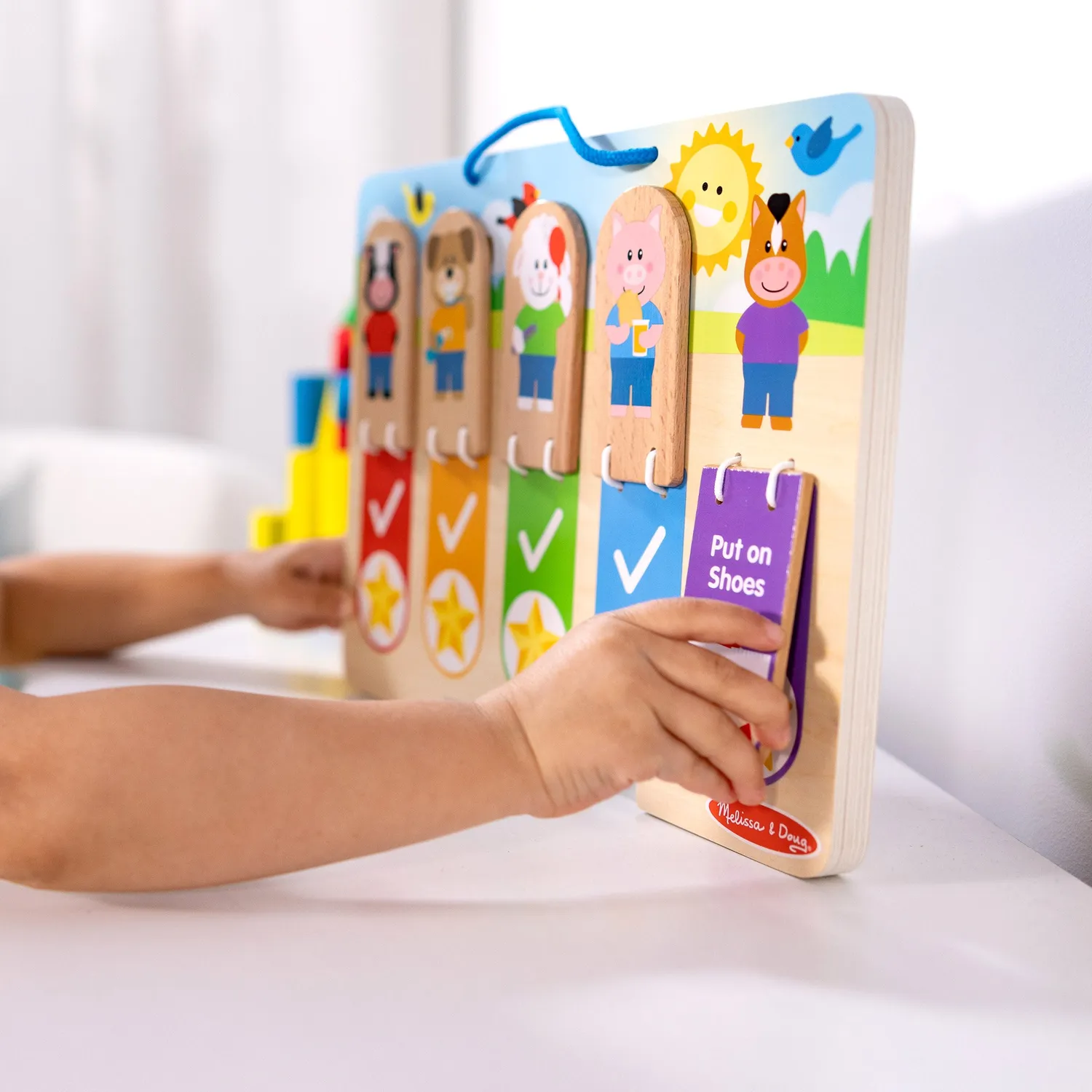 Melissa & Doug My Daily Routines Chart Lerntafel Morgen Abend
