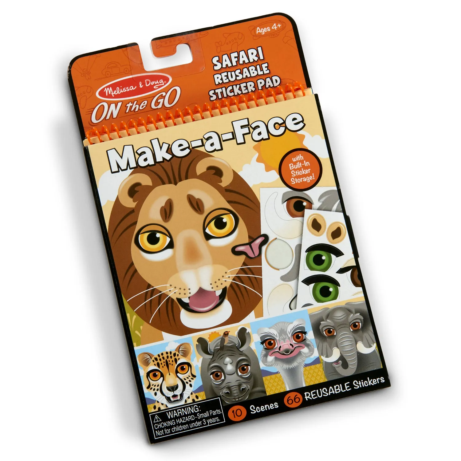Melissa & Doug Make-a-Face Safari Stickerblock Reise