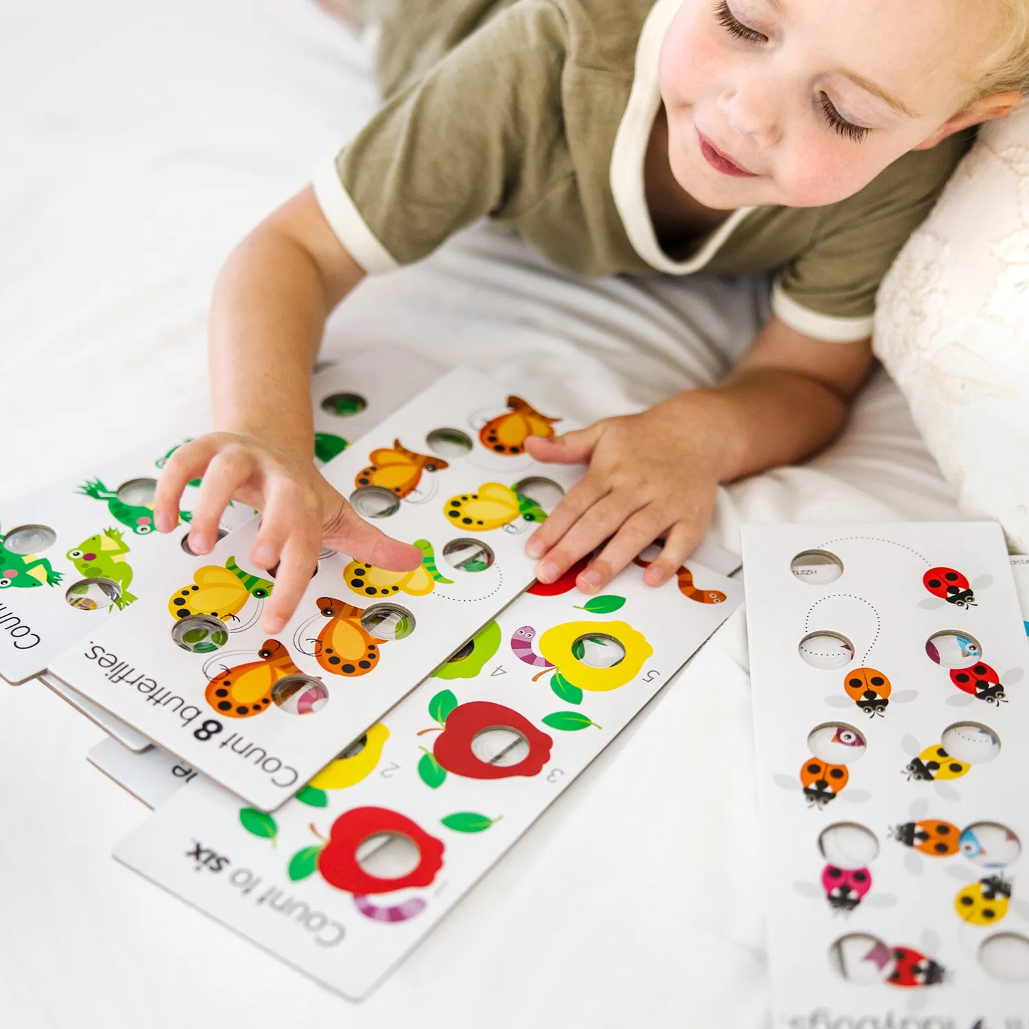 Melissa & Doug Poke-A-Dot Jumbo Zahlen-Lernkarten 13er-Set Klick