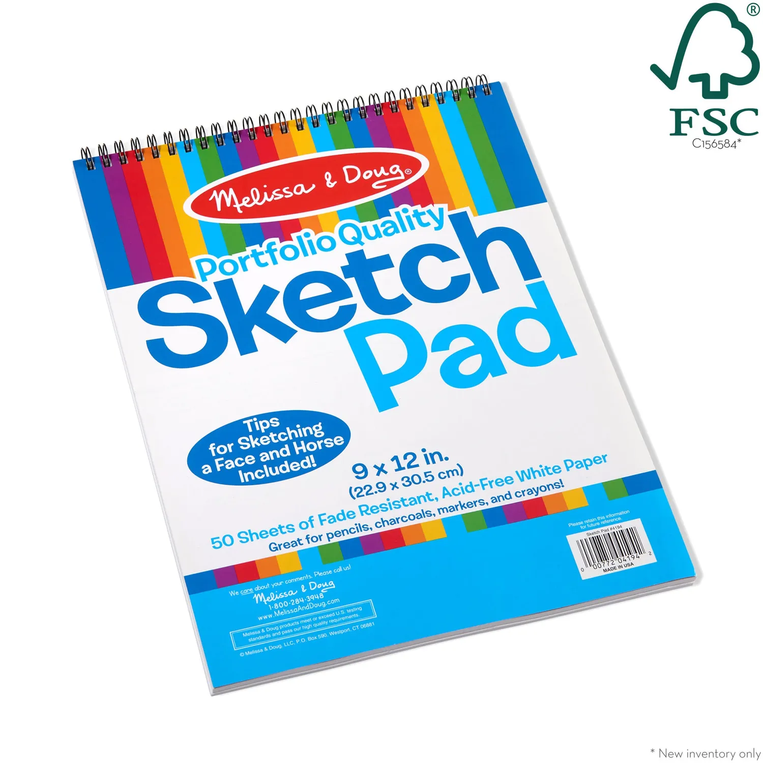 Melissa & Doug Sketch Pad Malblock 9x12 Zoll
