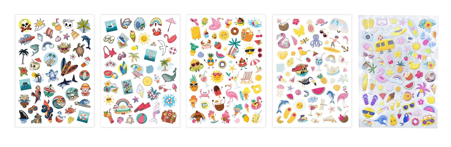 Buki France FK018 Stickertasche Summer Sticker 200 Sommer Gold