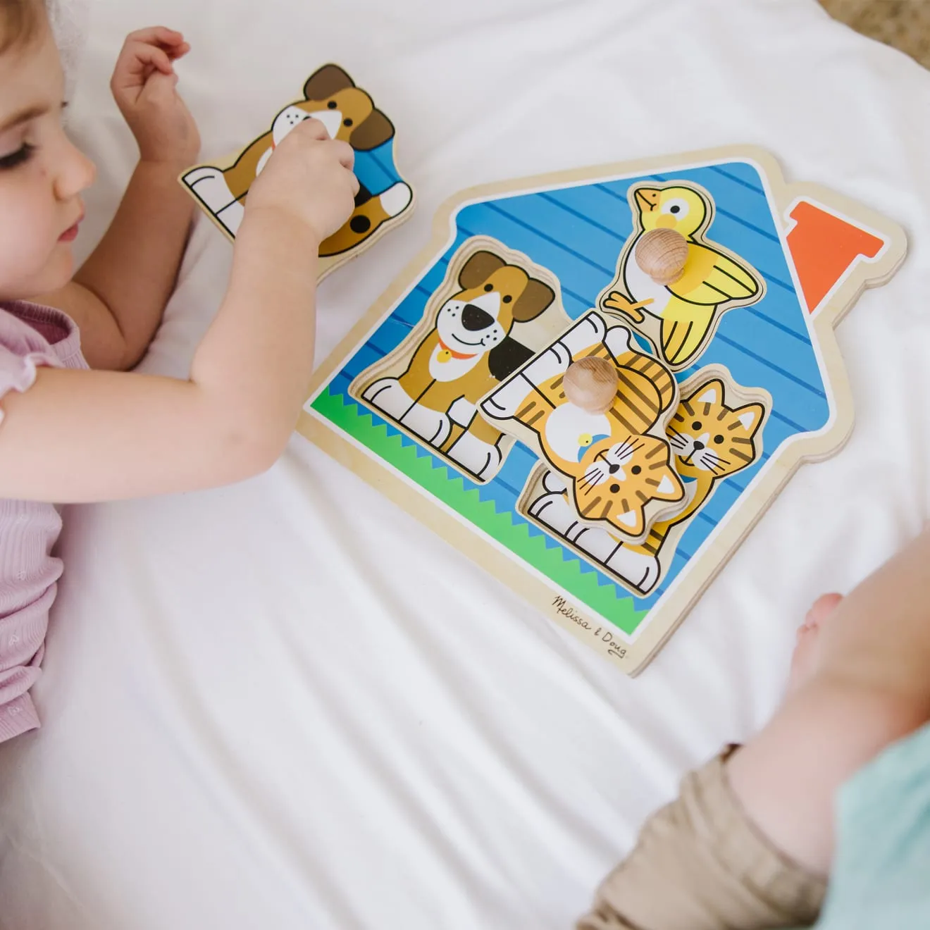 Melissa & Doug House Pets Holzpuzzle 3 Teile Baby