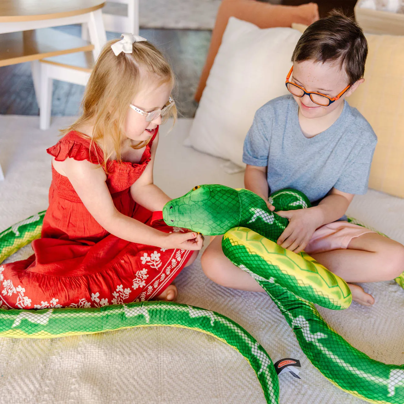 Melissa & Doug Snake Jumbo Kuscheltier Schlange 4m weich