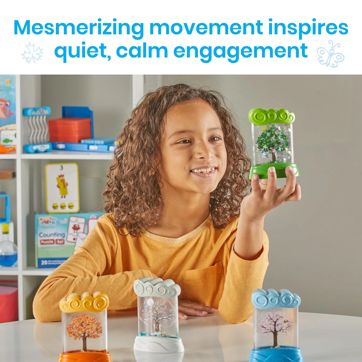 Learning Resources Entdecker-Röhren Jahreszeiten Sensorik 4er Set