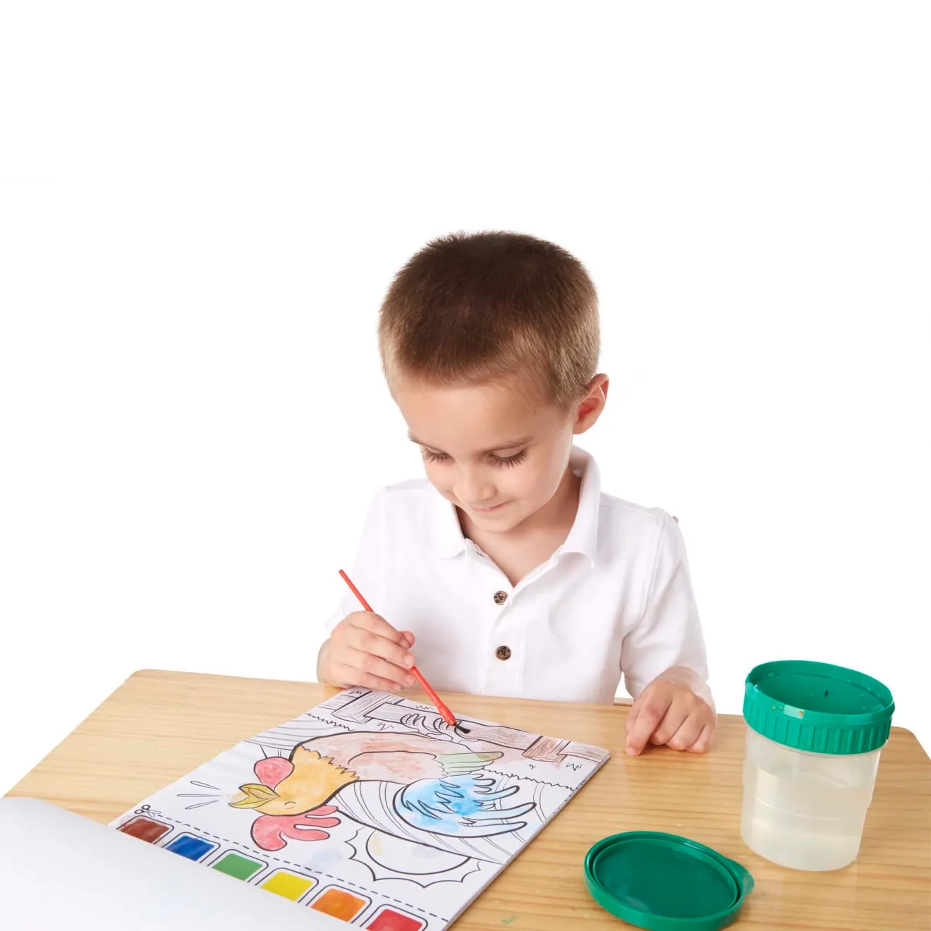 Melissa & Doug Farm Animals Malblock mit Wasser 20 Seiten