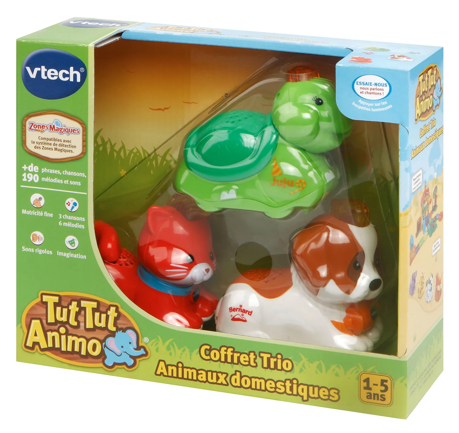 VTech Tut Tut Animo Trio-Box Tierfiguren 3er-Set Katze Schildkröte
