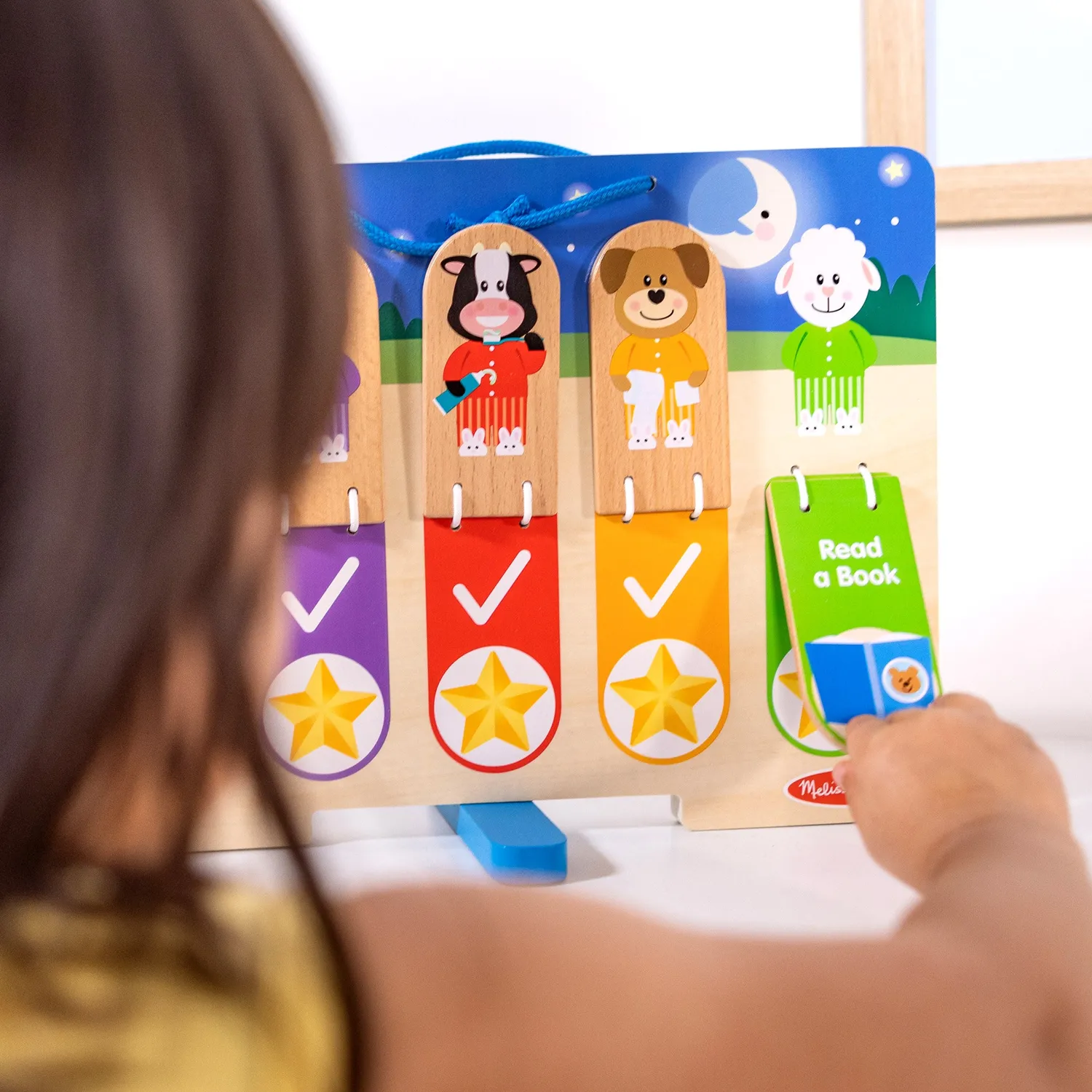 Melissa & Doug My Daily Routines Chart Lerntafel Morgen Abend