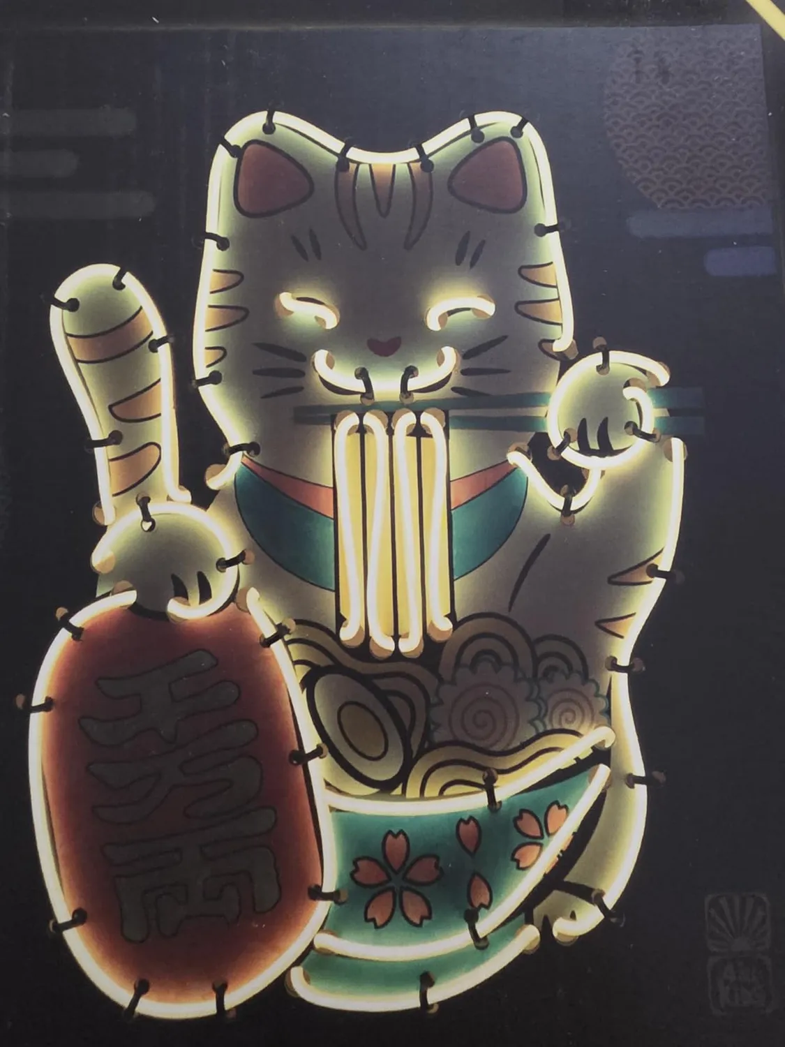Buki France FK015 Neonrahmen Maneki-Neko DIY-Set 3 Modi