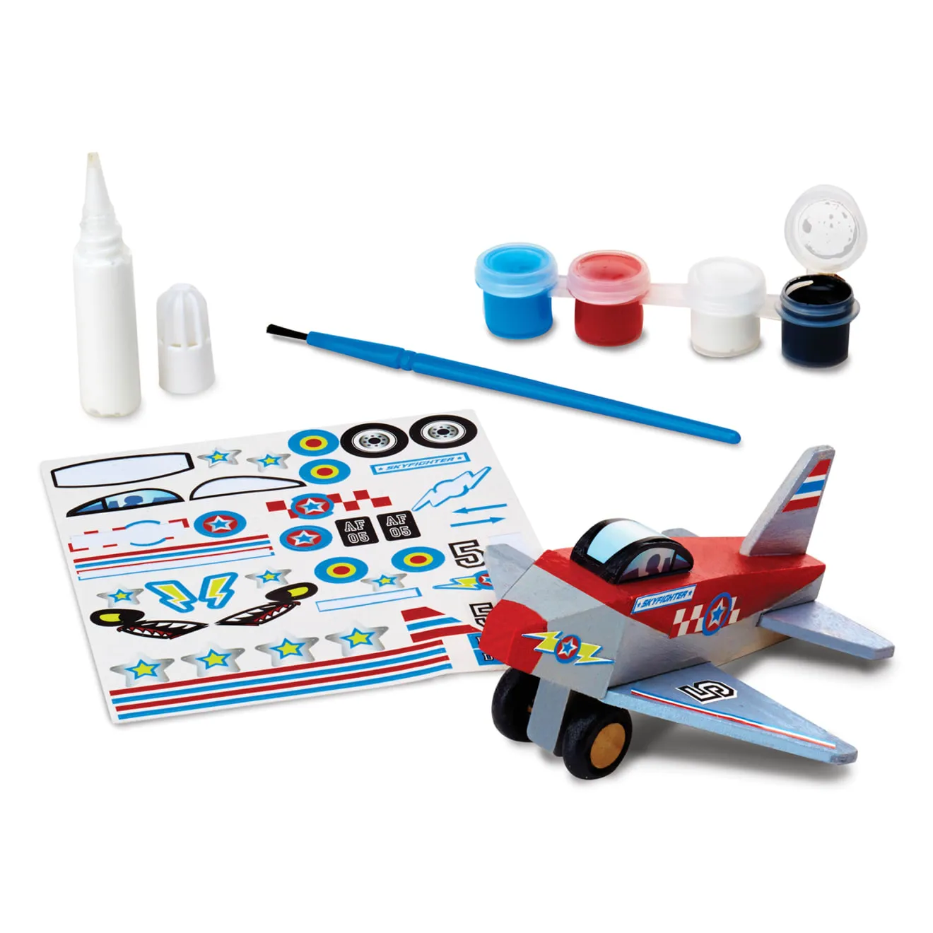 Melissa & Doug Decorate-Your-Own Flugzeug Bastelset Holz bemalbar