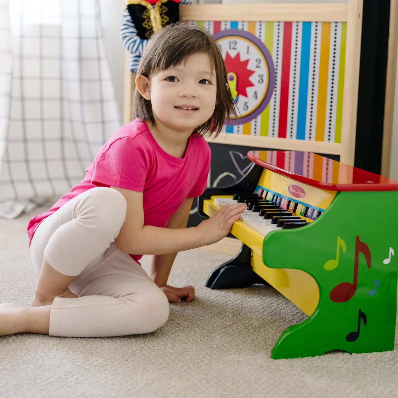 Melissa & Doug Learn-to-Play Klavier 25 Tasten Holz