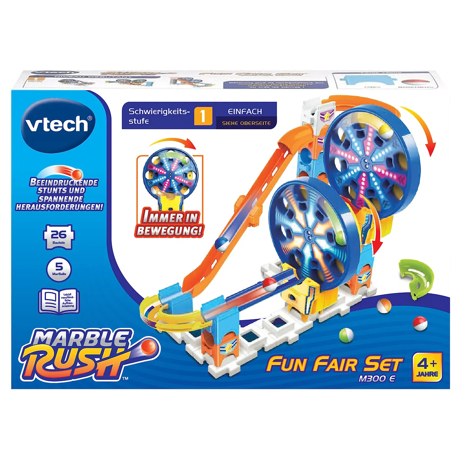 VTech Marble Rush Fun Fair Set M300 E Murmelbahn 24-tlg