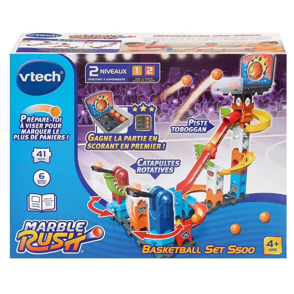 VTech Marble Rush Basketball Set S500 Kugelbahn 41-tlg