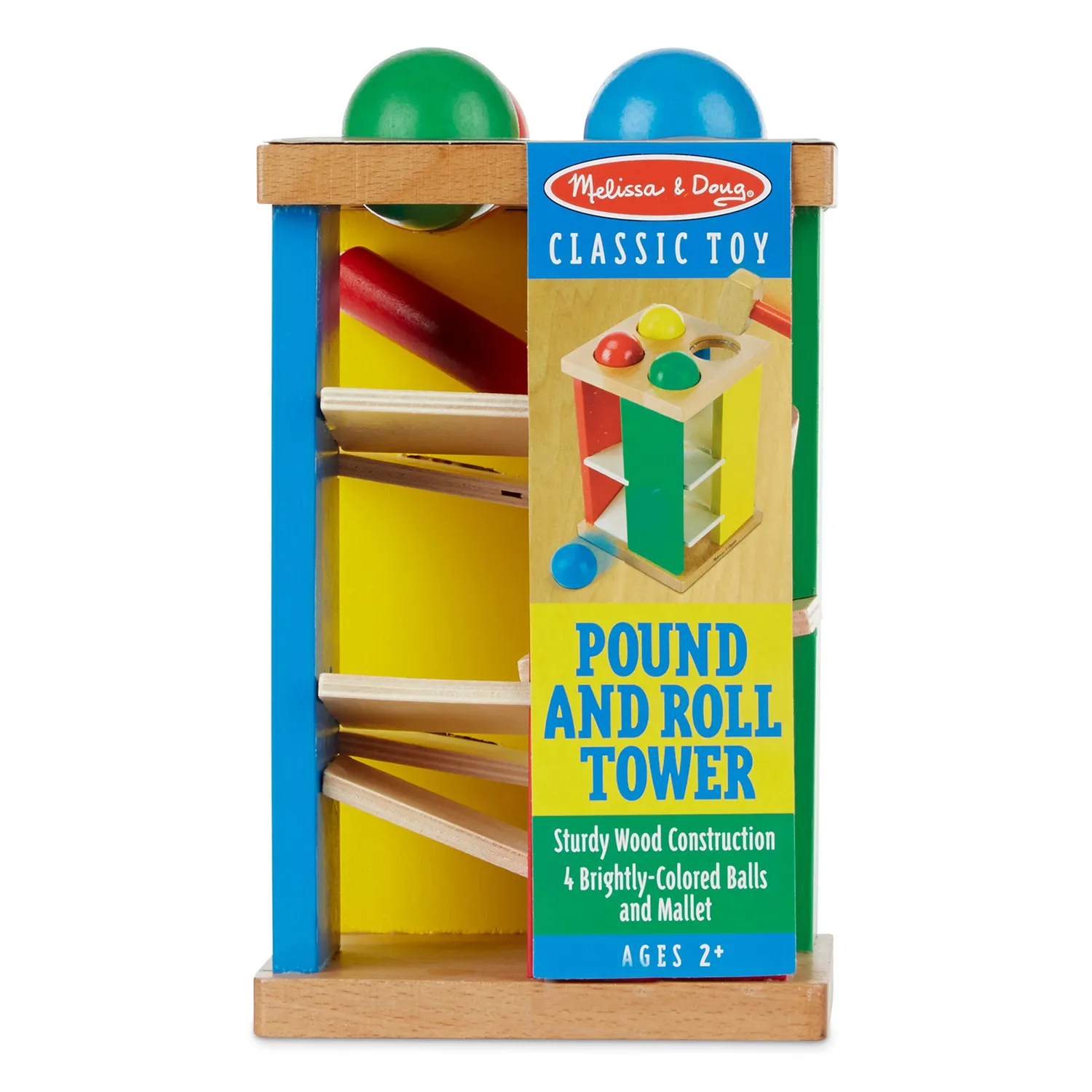 Melissa & Doug Pound & Roll Tower Kugelbahn Holz