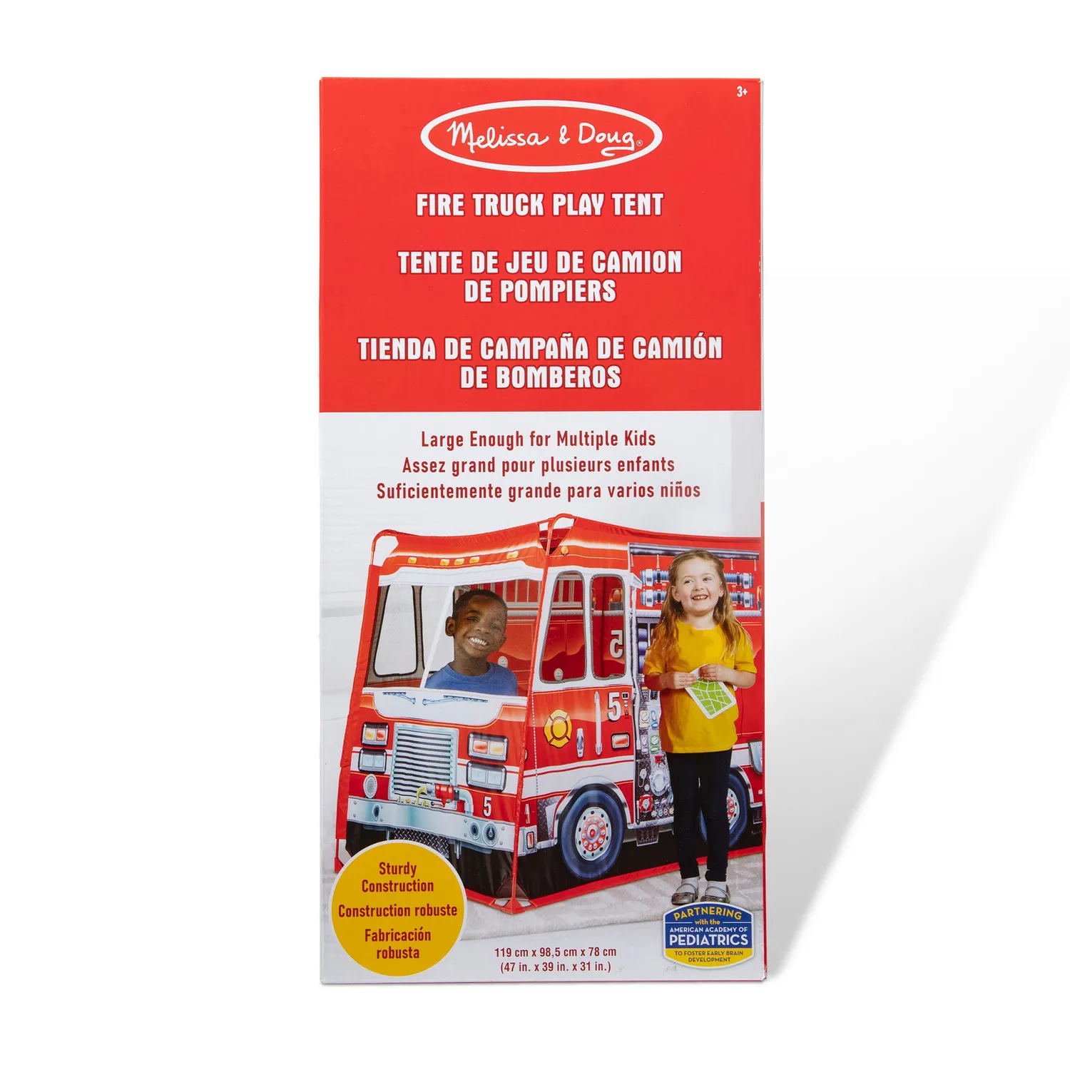 Melissa & Doug Fire Truck Spielzelt Feuerwehr Stoff groß