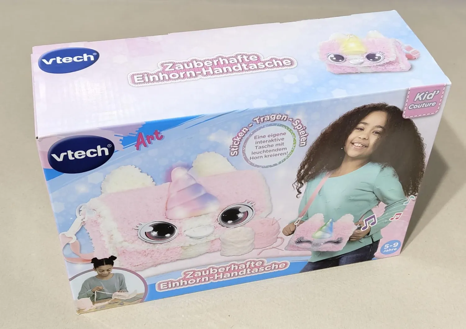VTech Kid'Couture Einhorn-Handtasche DIY-Stickset mit Licht