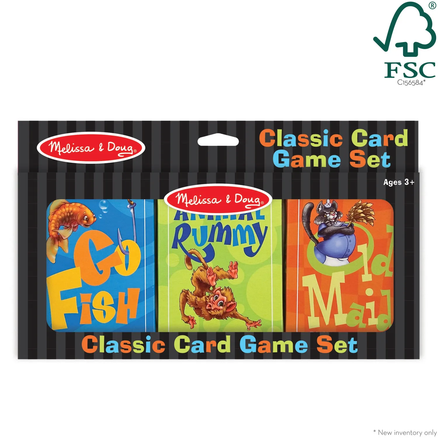 Melissa & Doug Classic Card Game Set Kartenspiel 3 Decks