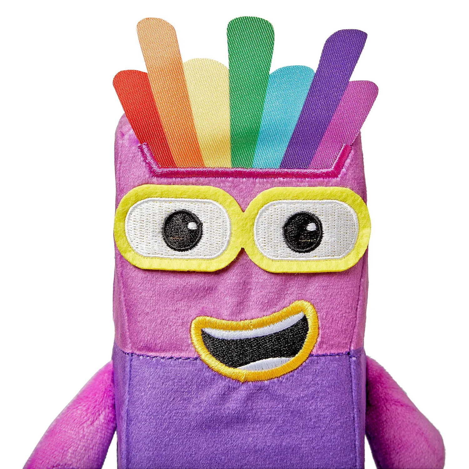 Learning Resources Numberblocks Sieben Plüschfigur 61 cm Regenbogen