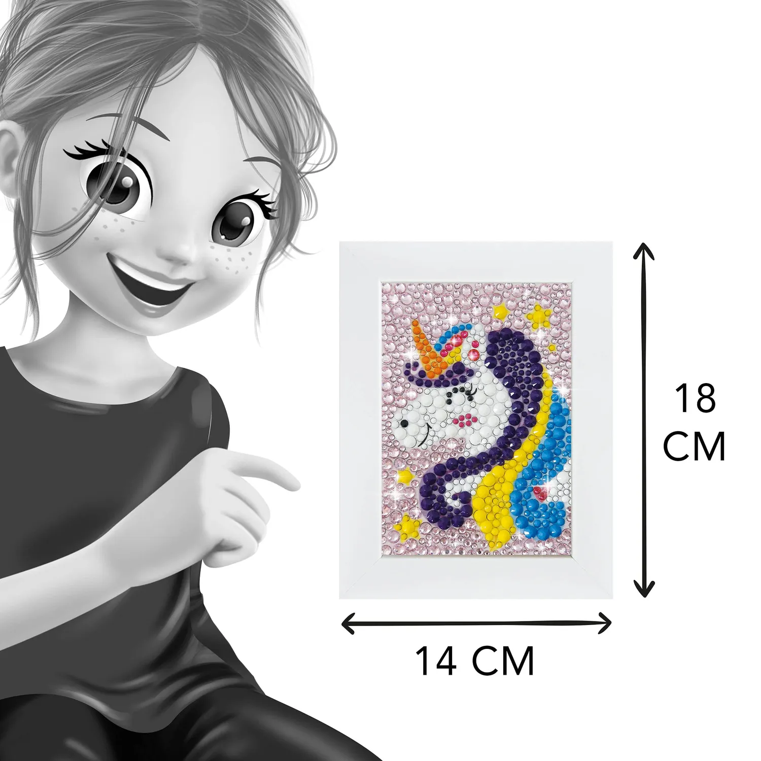Buki Be Teens DP002 Glitzerbild Traditionell