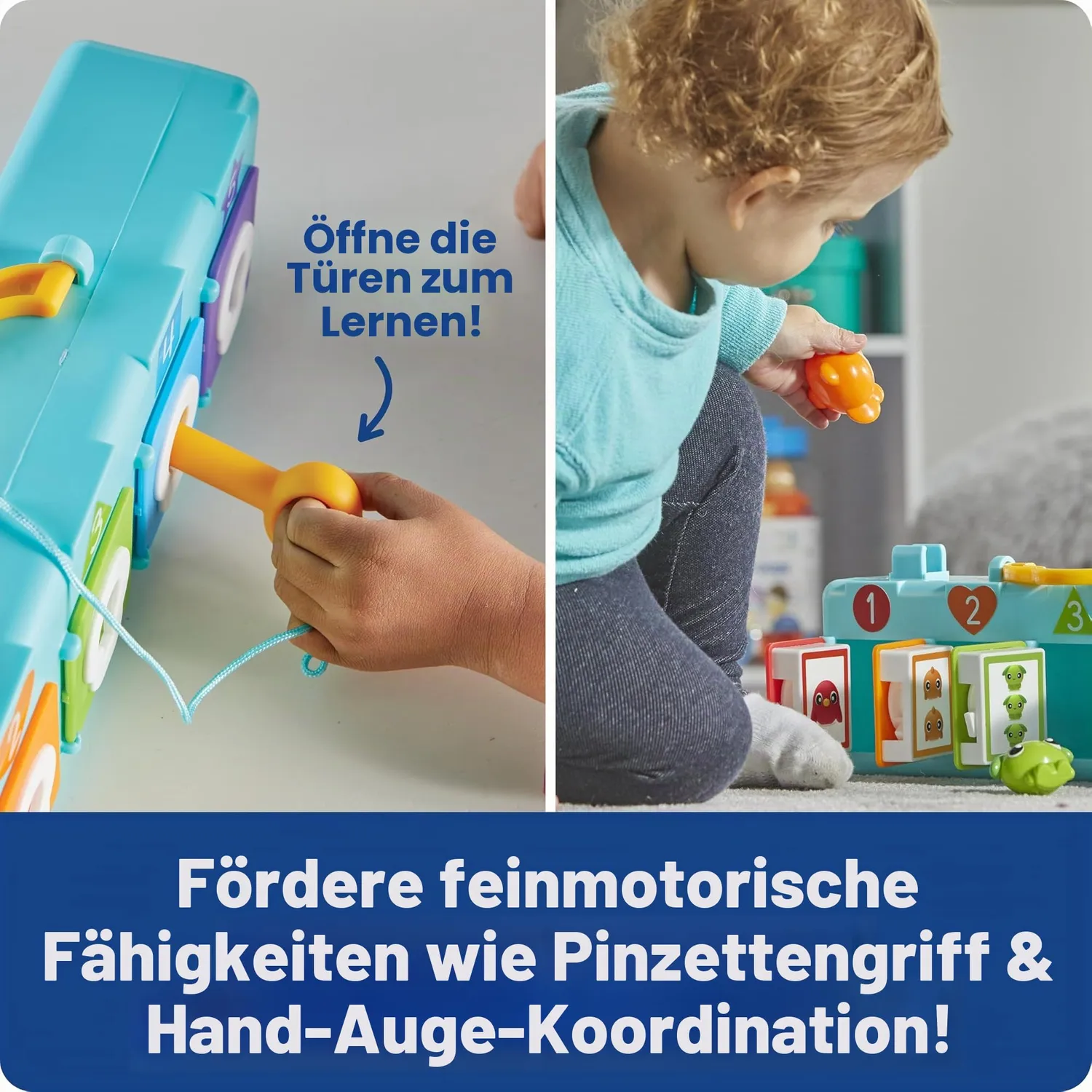 Learning Resources Lock & Key Clubhaus Motorikspiel mit 5 Tieren
