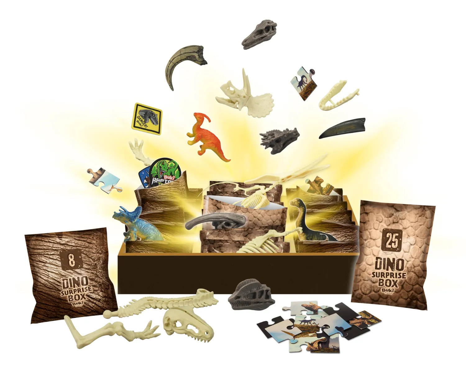 Buki France 2135 Dino Surprise Box 25 Türchen Kalender