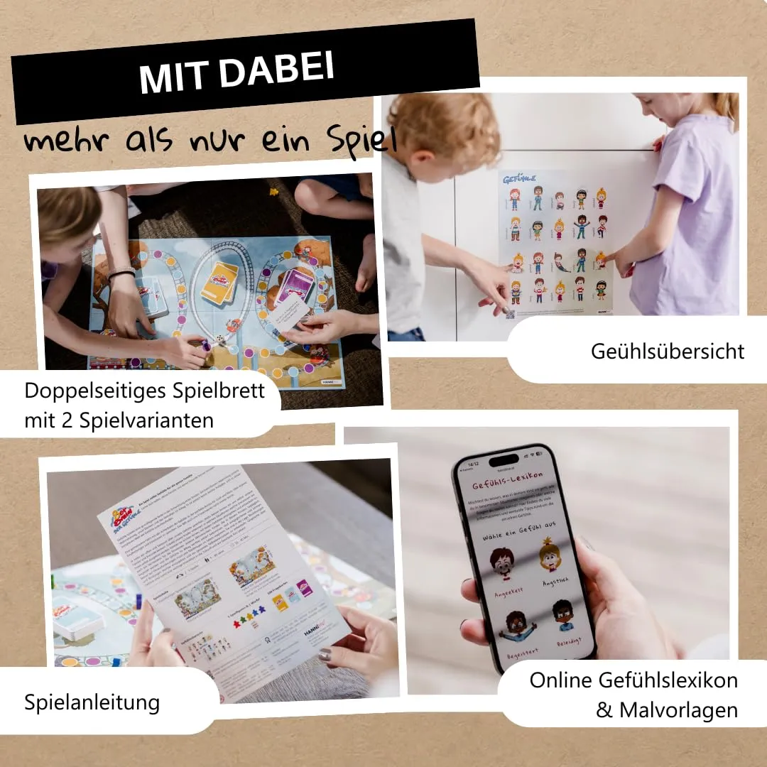 HANNIline Achterbahn der Gefühle Familienspiel ab 5 Jahren