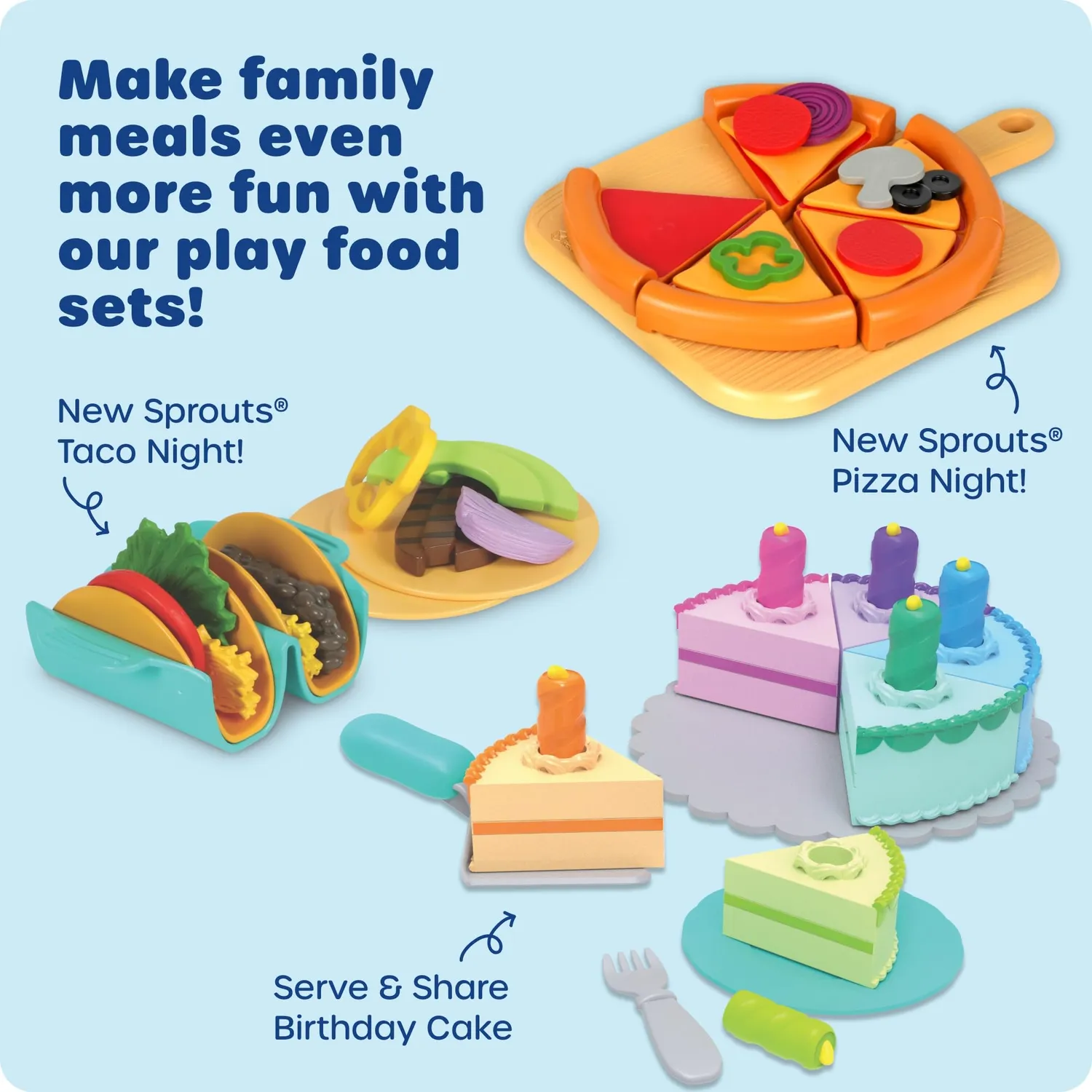 Learning Resources New Sprouts Pizzaabend Spielset 32-teilig Rollenspiel