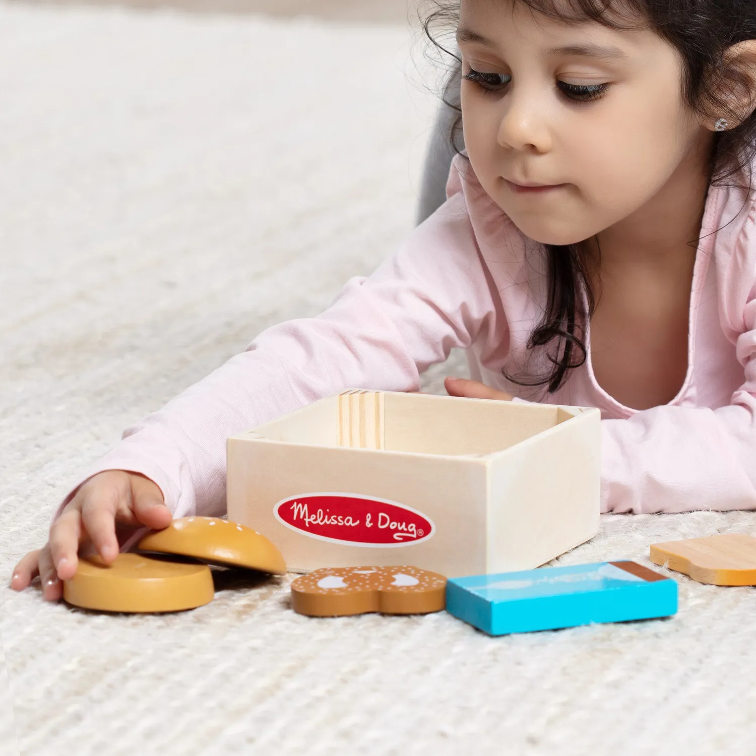 Melissa & Doug Getreide Holzlebensmittel Spielessen Set ab 2 Jahre