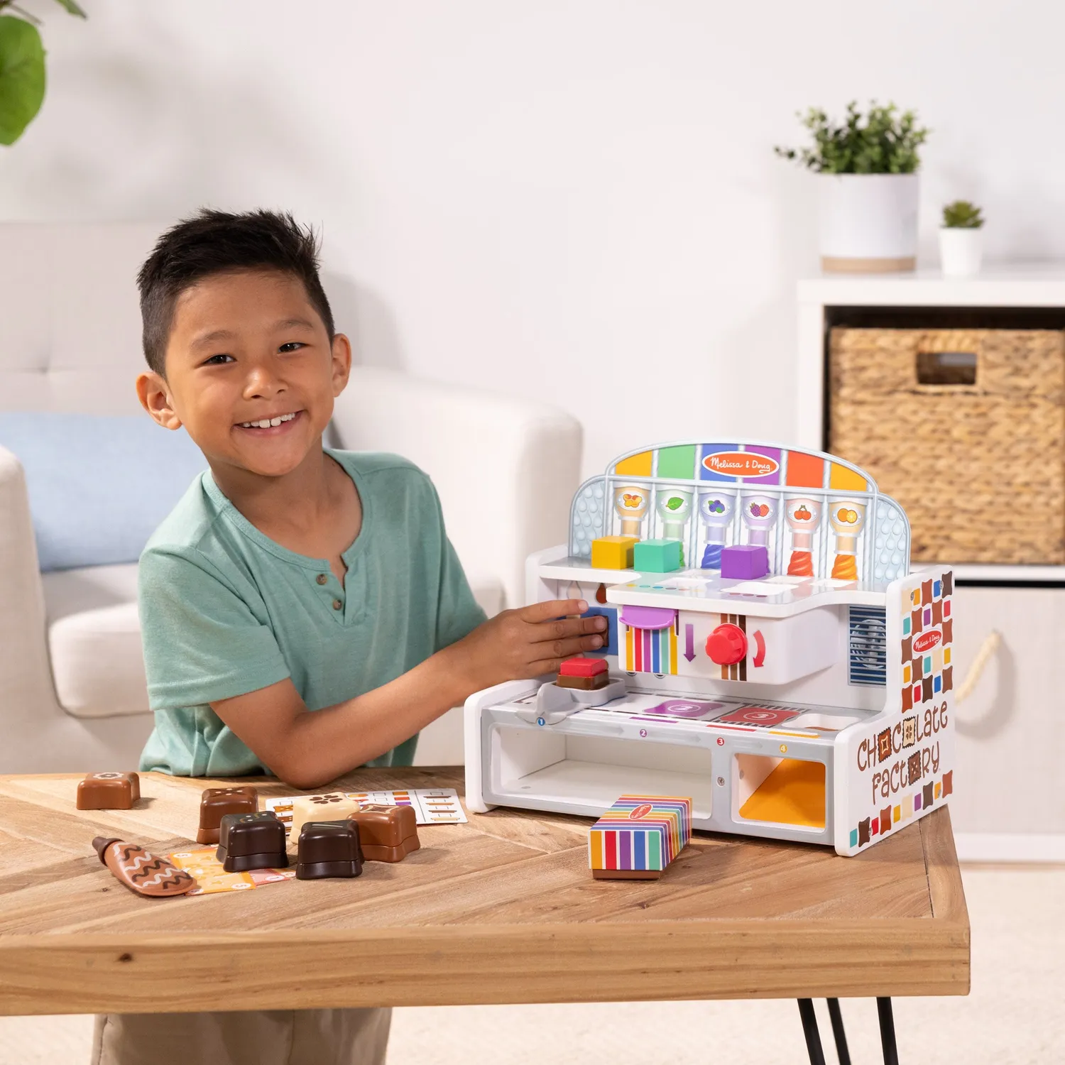 Melissa & Doug Chocolate Factory Spielset Holz Pralinen