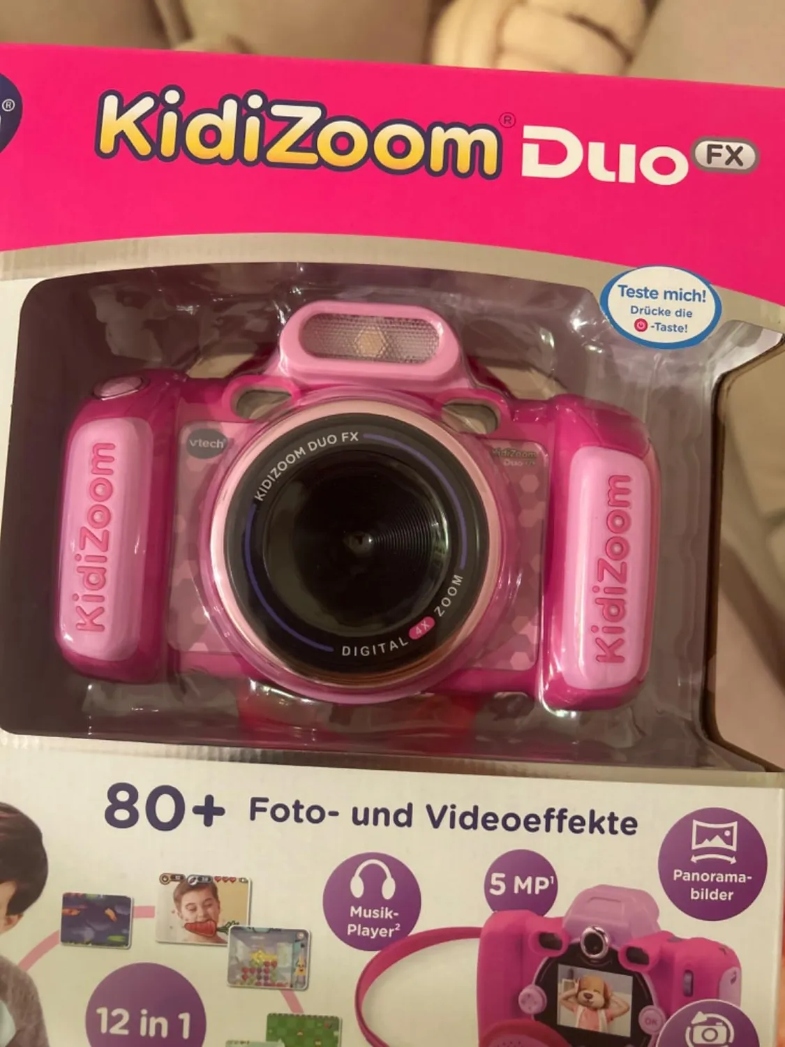 VTech KidiZoom Duo FX Kinderkamera Pink Doppel-Objektiv 5 MP