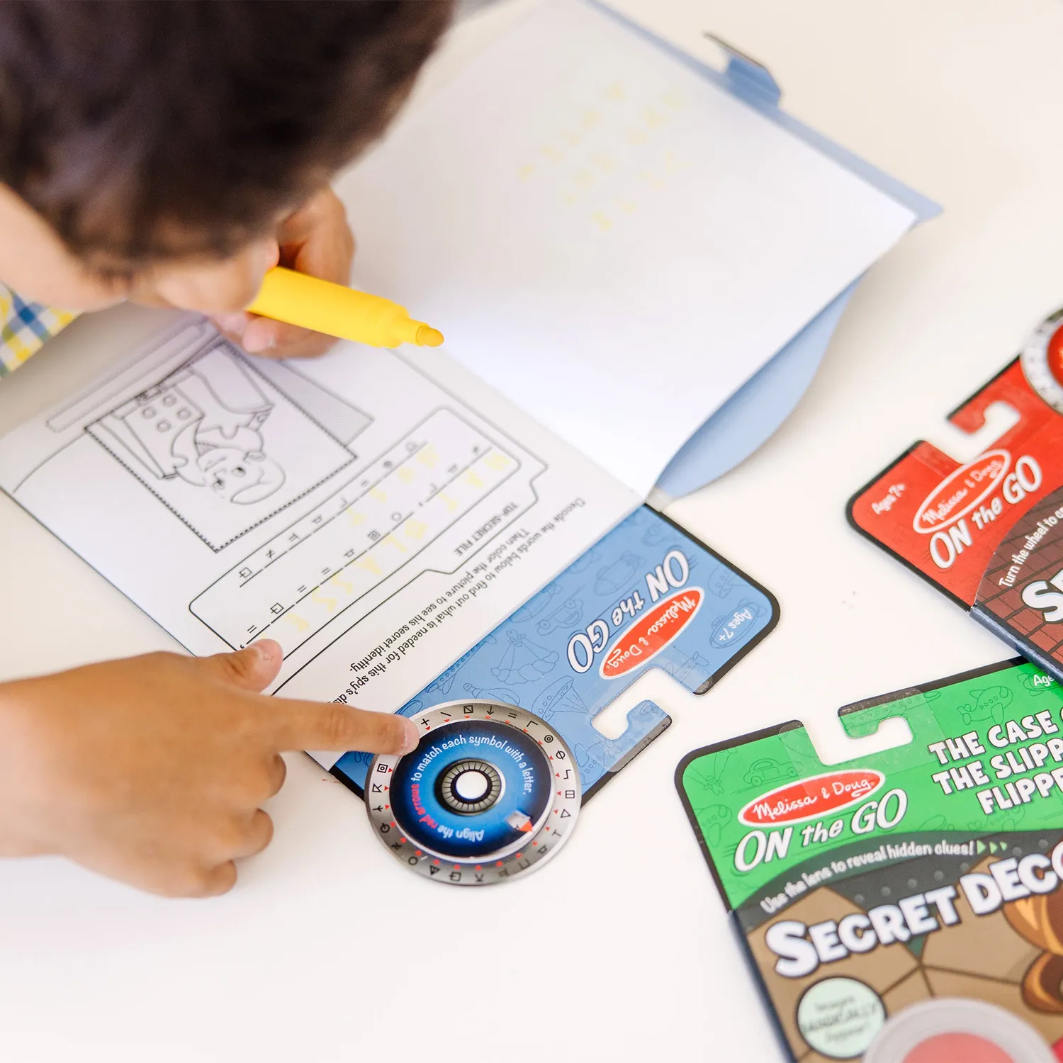 Melissa & Doug Secret Decoder Rätselheft 3er Set Geheimtinte