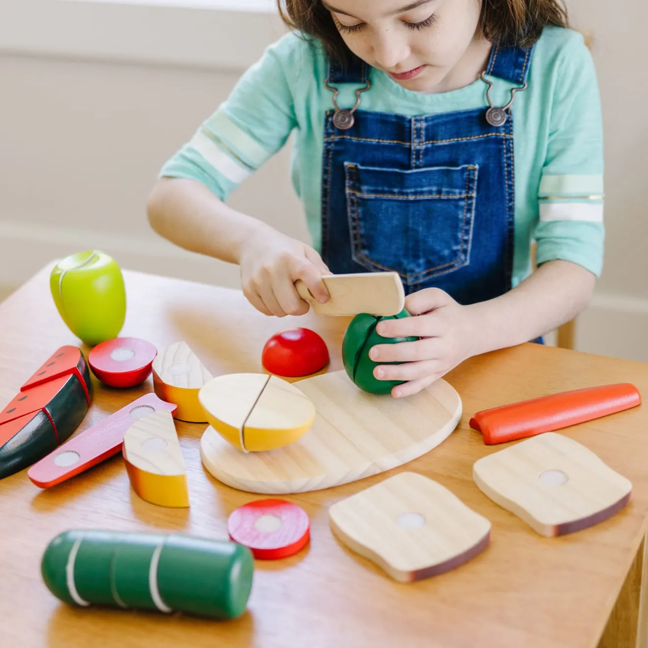 Melissa & Doug Cutting Food Schneideessen Holz 8-teilig