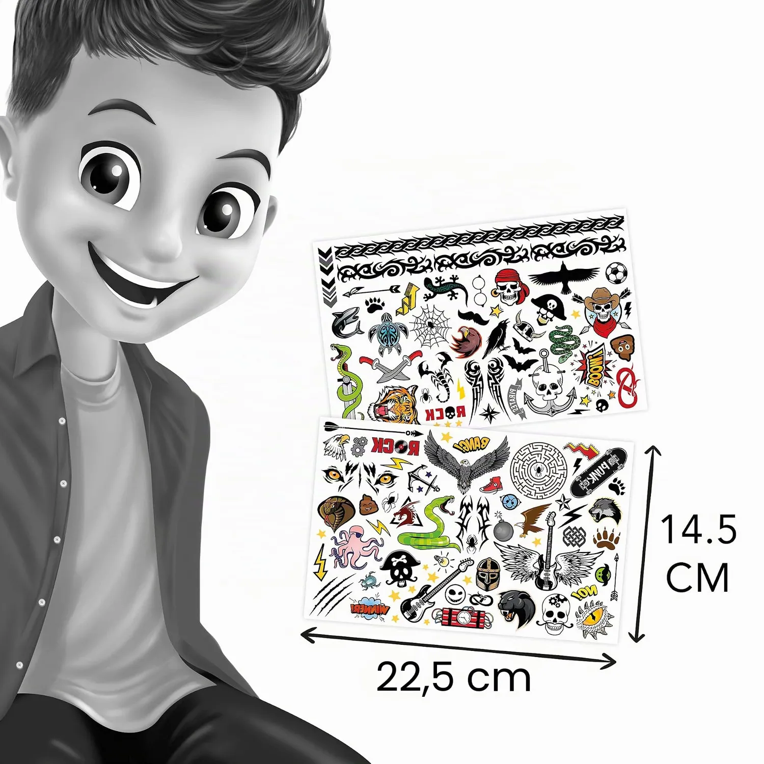 Buki TA006 Tattoos 75 Stück abwaschbar